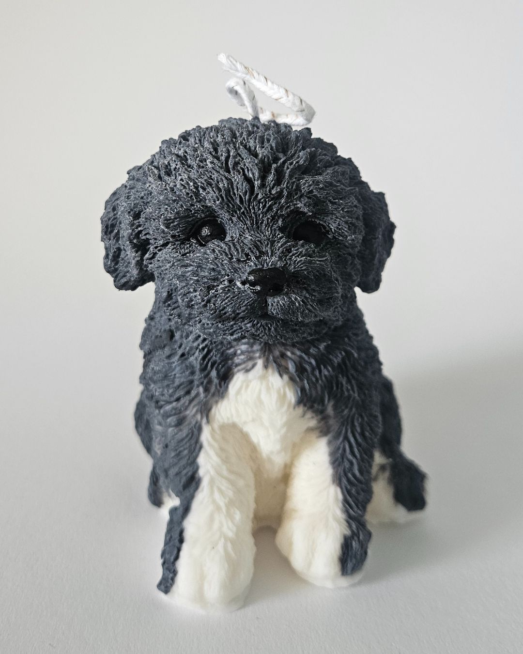 Handgemachte Hundekerze aus nachhaltigem Rapswachs – perfekte Geschenkidee für Hundefreunde