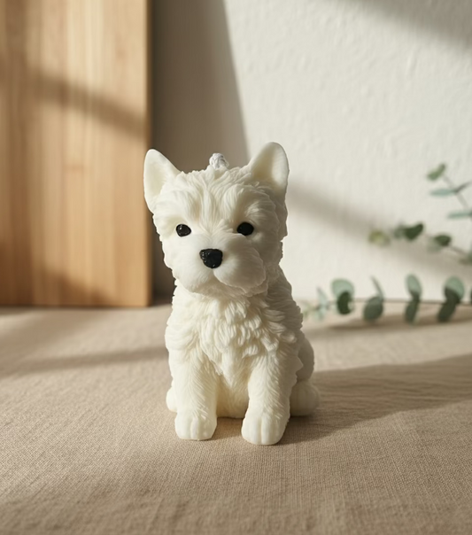 Westie-Kerze